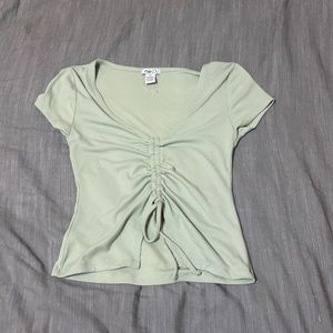Green Crop top size XS